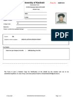 Examination Form 48395 SP 2019