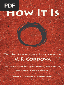 How It Is The Native American Philosophy of V F Cordova - VF Cordova