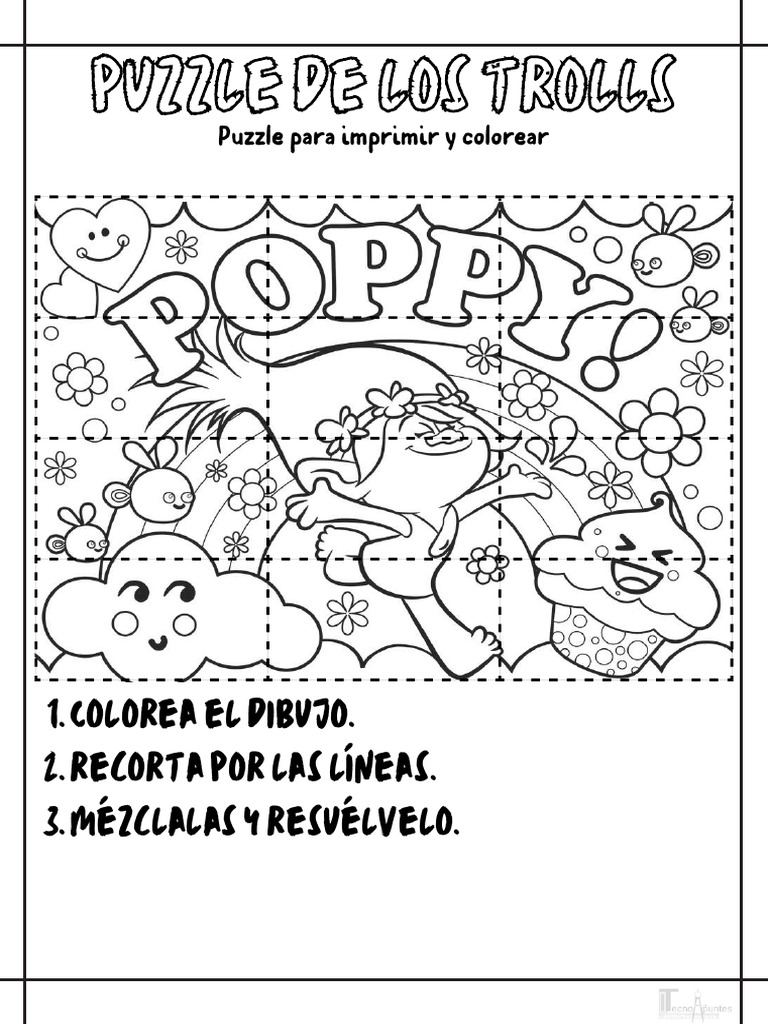 puzzle-trolls-para-ni-os-imprimir-y-colorear-pdf-m-todos-y-materiales-de-ense-anza-arte
