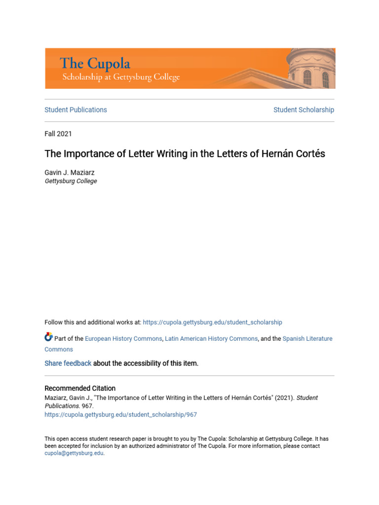 the-importance-of-letter-writing-in-the-letters-of-hern-n-cort-s-pdf