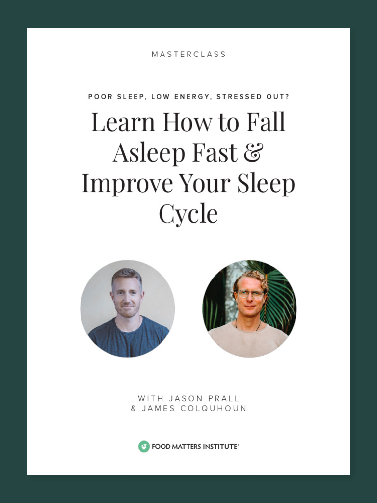 Learn How To Fall Asleep Fast and Improve Your Sleep Cycle Jason Prall ...