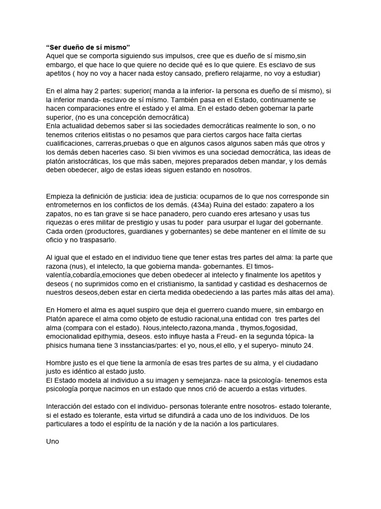 Platón Libro 4 | PDF | Carné de identidad | Platón