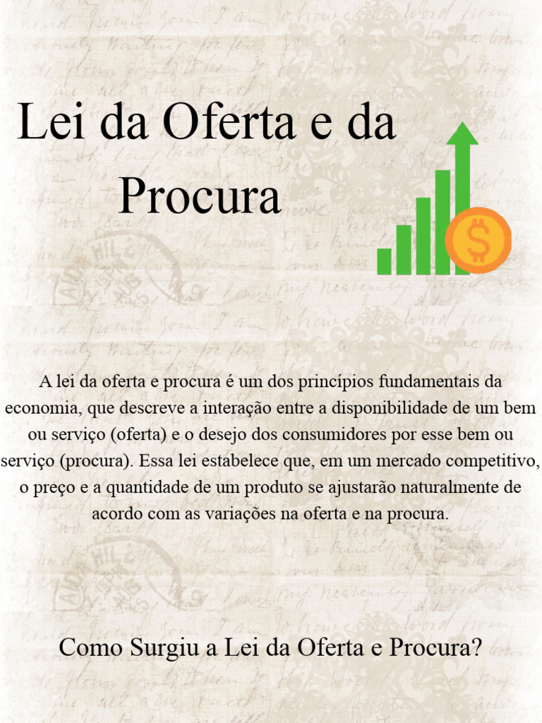 Lei Da Oferta e Da Procura - 20240416 - 220109 - 0000 | PDF | Demanda ...