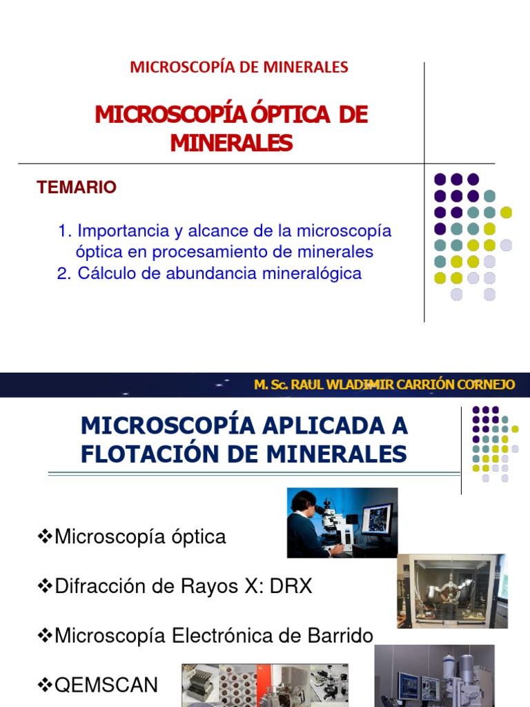 FEP403 - Microscopía Óptica y Abundancia Mineralógica | PDF | Mineral ...