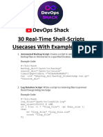 Real Time Shell Scripts UseCases 