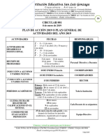 Plan de Actividades 2019 de Enero 3