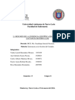 2.1 Resumen de La Evidencia Científica Educación en Lactancia Materna (LM)