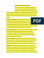 Informe Sobre Procesal Civil I y Procedimiento Probatorio