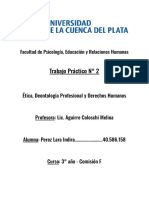Trabajo Practico N° 2 - Etica, Deontologia Profesional y Derechos Humanos. 