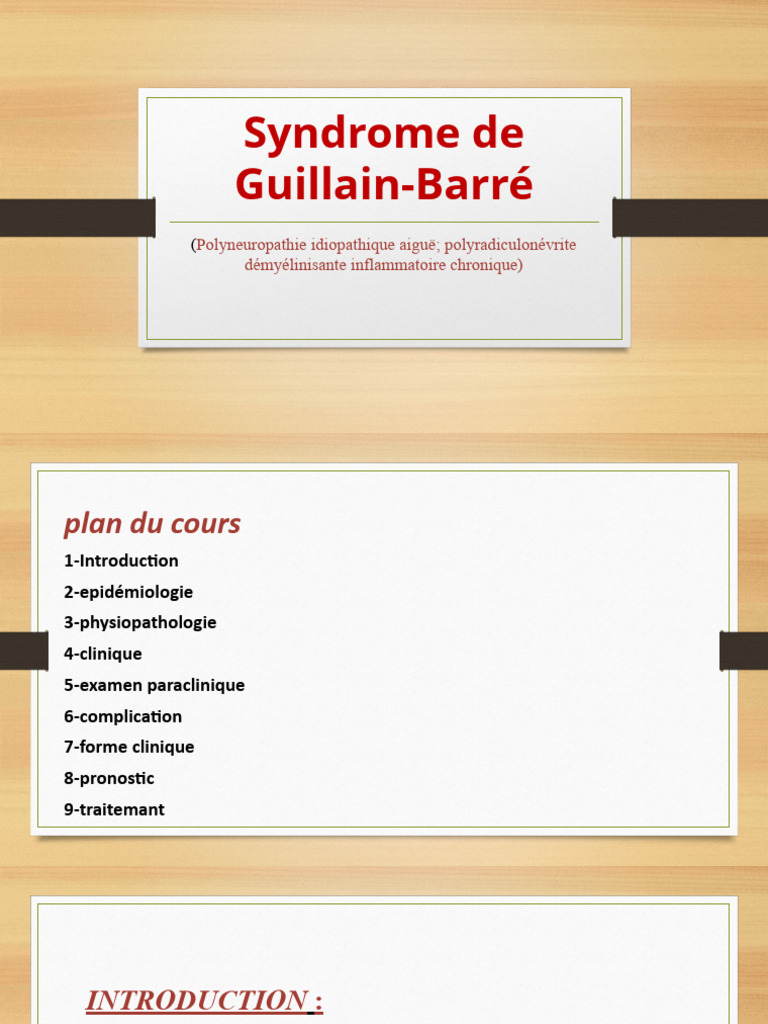 Syndrome de Guillain-Barré: Guide Complet | PDF | Épidémiologie ...