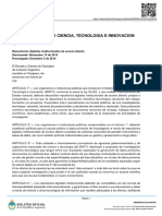 Ley 26.899 de 2013. Repositorios Digitales Institucionales de Acceso Abierto. 9 Diciembre 2013. B. O. de La República Argentina #32781.
