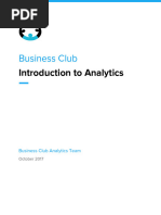 Introduction To Analytics