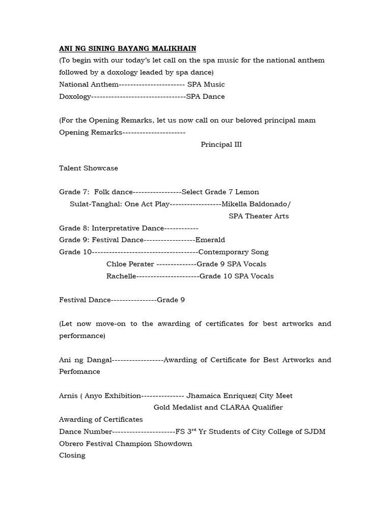 My copy national arts month program flow pdf