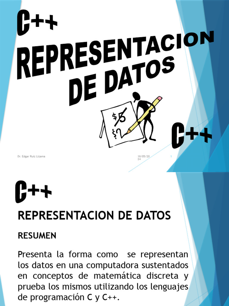 Representación de Datos en C y C++ | PDF | C ++ | Matemática Elemental