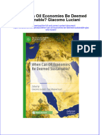 (Download PDF) When Can Oil Economies Be Deemed Sustainable Giacomo Luciani Online Ebook All Chapter PDF