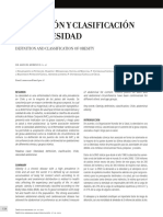 Definición Y Clasificación de La Obesidad: Definition and Classification of Obesity