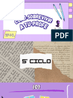 5° Ciclo Como Sobrevivir A Tu Profe