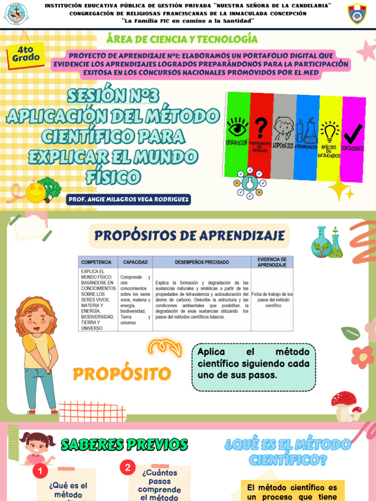 4to Grado - Sesión N°3 Aplicacion Del Metodo Cientifico | PDF ...