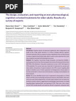 2020 The Design, Evaluation, and Reporting On Non-Pharmacological