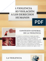 La Violencia Como Violación A Los Derechos Humanos