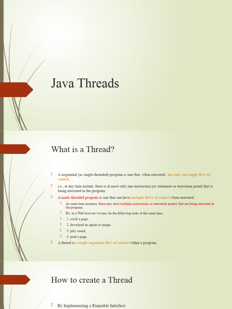 Java Threads | PDF