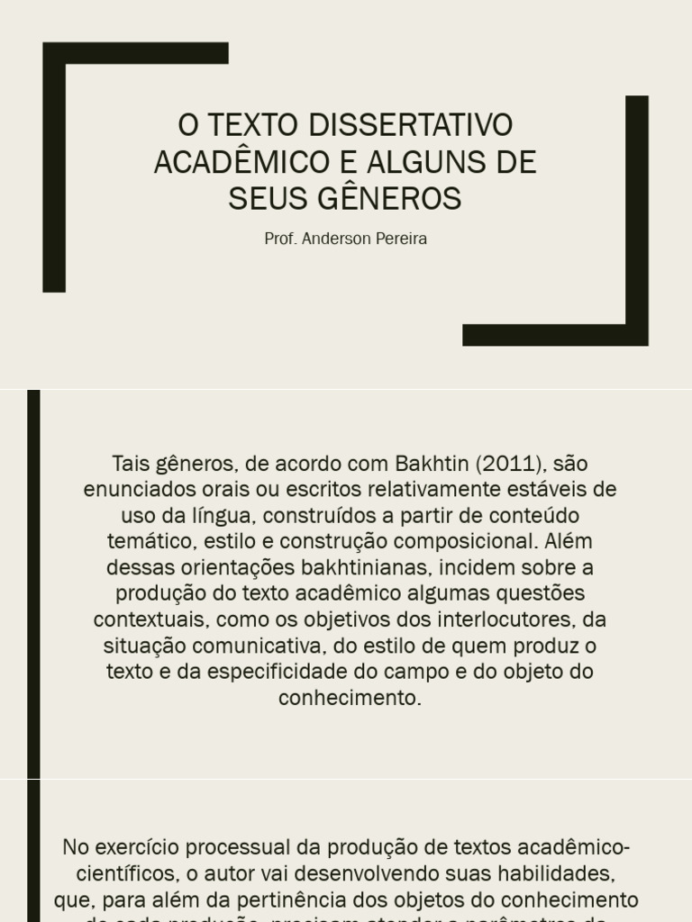Gêneros do Texto Acadêmico e Paper | PDF | Science | Metodologia