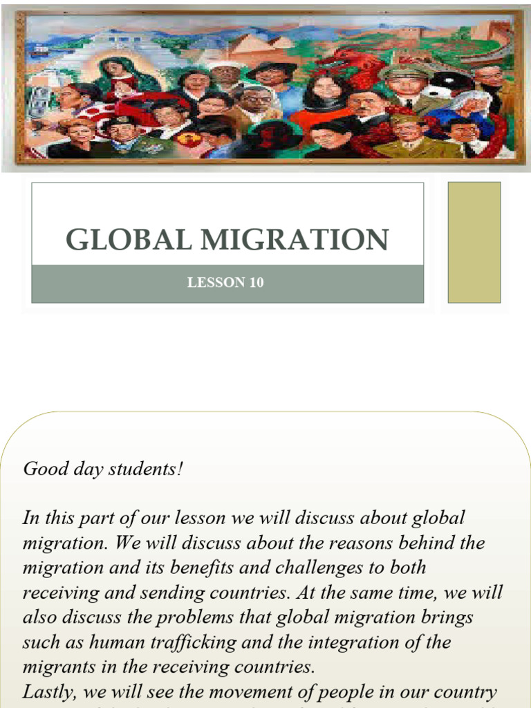 Understanding Global Migration Dynamics | PDF | Human Migration ...