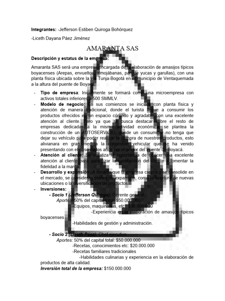 Amaranta sas pdf business turismo