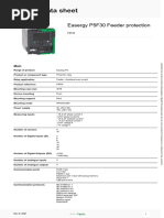 Datasheet - Easergy P5 Protection Relays - P5F30