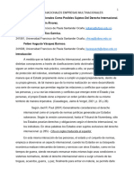 Las Empresas Multinacionales Como Posibles Sujetos Del Derecho Internacional