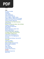 Manhwa Scene List | PDF