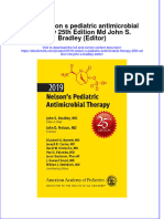 2019 Nelson S Pediatric Antimicrobial Therapy 25Th Edition MD John S Bradley Editor Online Ebook Texxtbook Full Chapter PDF