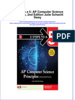 Ebook 5 Steps To A 5 Ap Computer Science Principles 2Nd Edition Julie Schacht Sway Online PDF All Chapter