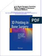 Ebook 3D Printing in Bone Surgery Carmine Zoccali Pietro Ruggieri Francesco Benazzo Editors Online PDF All Chapter