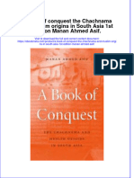 A Book of Conquest The Chachnama and Muslim Origins in South Asia 1St Edition Manan Ahmed Asif Online Ebook Texxtbook Full Chapter PDF