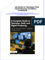 A A Complete Guide To Television Field and Digital Producing 1St Edition Cruikshank Online Ebook Texxtbook Full Chapter PDF