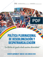 Politica de Descolonizacion y Despatriarcalizacion