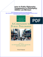 Ebook A Companion To Public Philosophy Blackwell Companions To Philosophy 1St Edition Lee Mcintyre Online PDF All Chapter