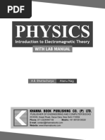 UG - Physics (Introduction To Electromagnetic Theory) - English