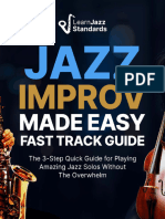 Jazz Improv Made Easy Fast Track Guide