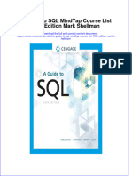 Ebook A Guide To SQL Mindtap Course List 10Th Edition Mark Shellman Online PDF All Chapter