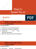 W11 Module 9 PPT Income Tax On Corporations