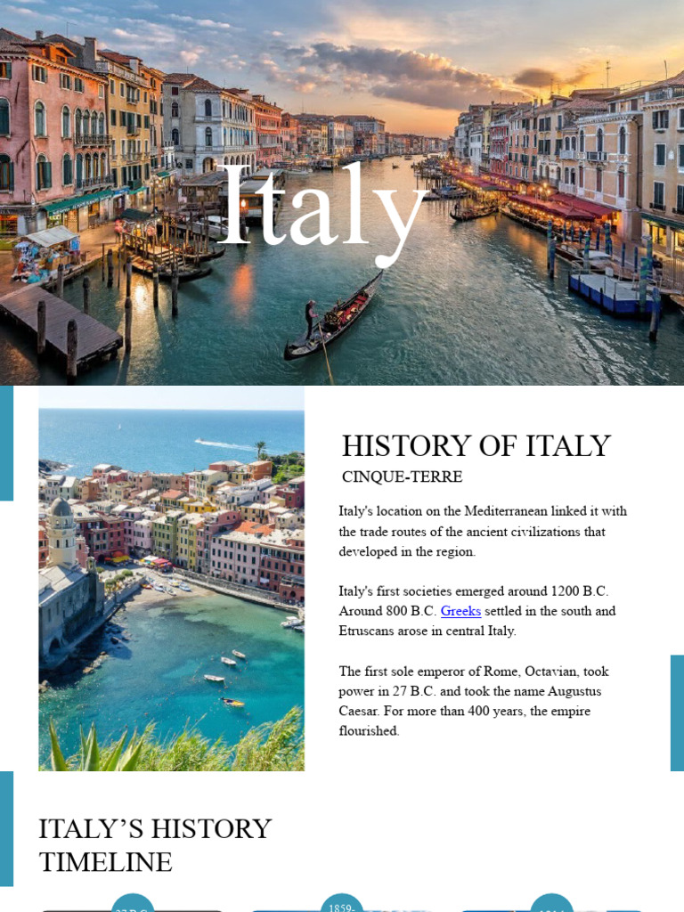 History and Culture of Italy | PDF | Italian Cuisine | Italy