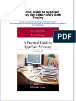 Ebook A Practical Guide To Appellate Advocacy 5Th Edition Mary Beth Beazley Online PDF All Chapter