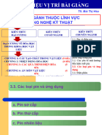 CHƯƠNG 3 - Các quá trình điện hóa (3.3. Các loại pin và ứng dụng) - B.T. Hòa