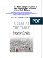 Ebook A Seat at The Table Congresswomen S Perspectives On Why Their Presence Matters Kelly Dittmar Online PDF All Chapter