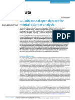 A Multi-Modal Open Dataset For Mental-Disorder Ana