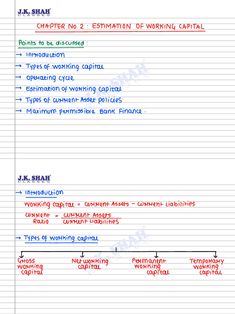 Working Capital | PDF