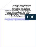 Download A Strategy For Active Remote Sensing Amid Increased Demand For Radio Spectrum 1St Edition And Medicine Engineering National Academies Of Sciences Division On Engineering And Physical Sciences Board On online ebook  texxtbook full chapter pdf 