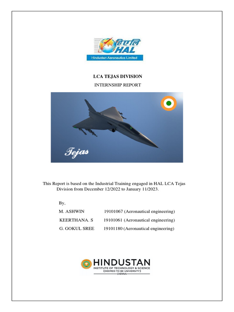 HAL - Final Report (Ashwin) .pdf-2 | PDF | Engines